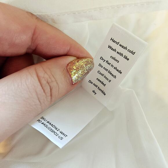 Andie The Roatan Midi Dress Eyelet White Feminine Summer Women's Size X-Large - Picture 7 of 9